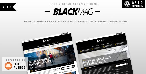 BLACKMAG - Bold & Clean Magazine Theme