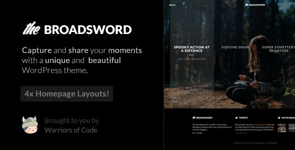 Broadsword - A WordPress Theme to Share Stories