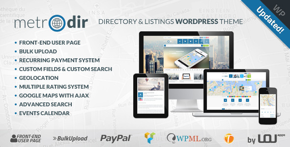 Metrodir - Directory & Listings WordPress Theme