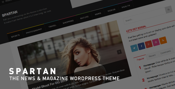Spartan - News, Blog, Magazine WordPress Theme