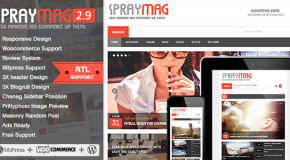 Spraymag – eCommerce, Magazine, Responsive Blog design