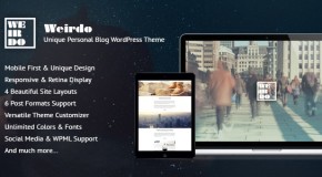 Weirdo – Unique Personal Blog WordPress Theme